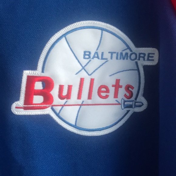 Bullets Hardwood Classic NBA 1/4 zip 3XL Warm Up - Picture 3 of 11
